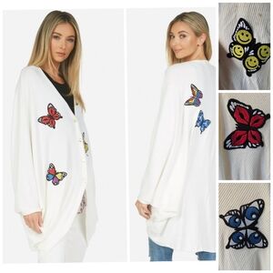 Lauren Moshi Patches Soraya Butterfly cardigan